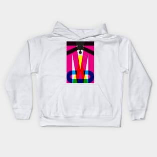 CMYK Ink Drop Typography Kids Hoodie